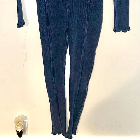 Fashion Nova Perfect Vibe Ribbed Jumpsuit - Blue - Picture 7 of 7